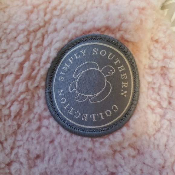 Womens Simply Southern Pink Sherpa Fleece sz Small NWT - Picture 3 of 5
